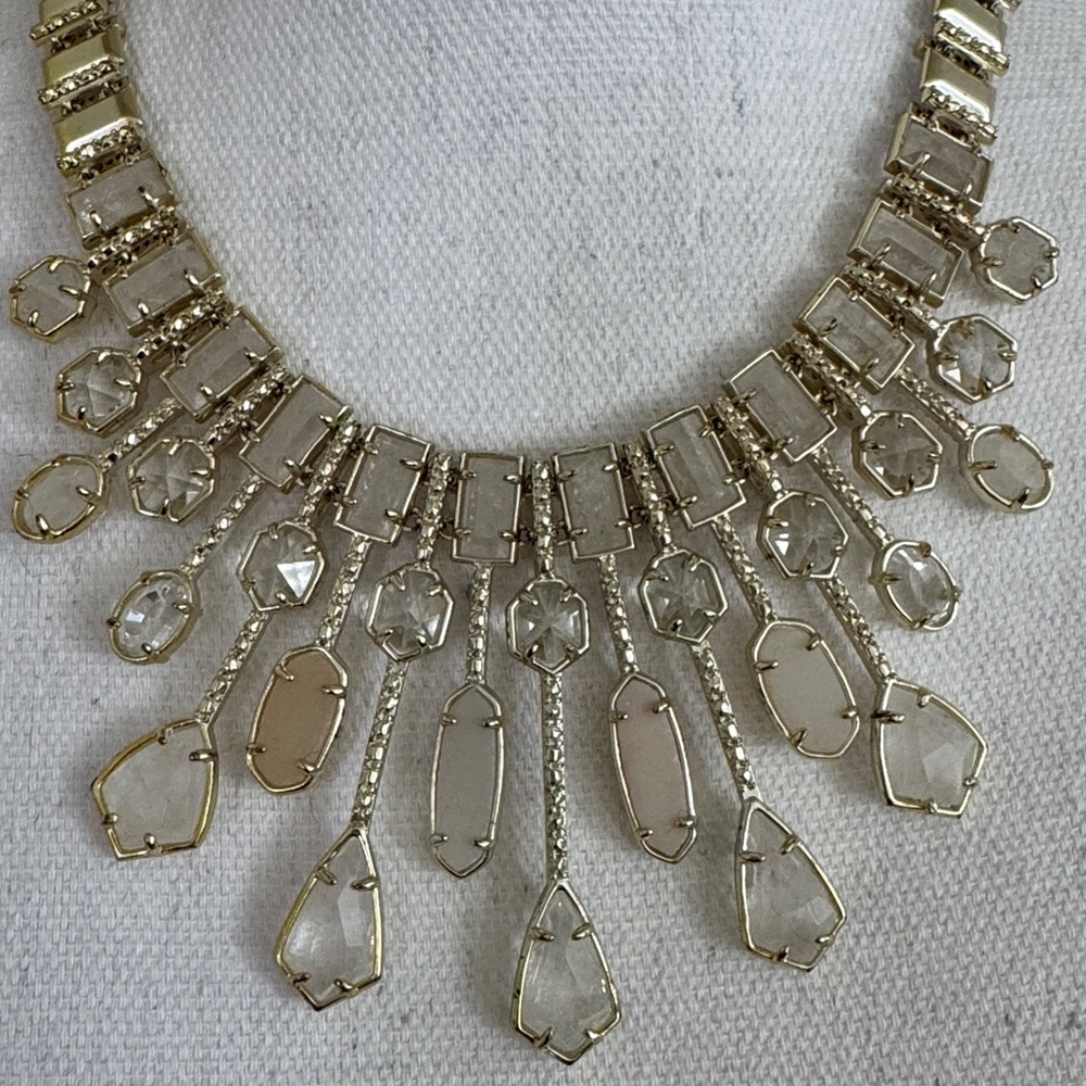 Kendra Scott Bette Multi Stone Statement Bib Necklace - Picture 12 of 17